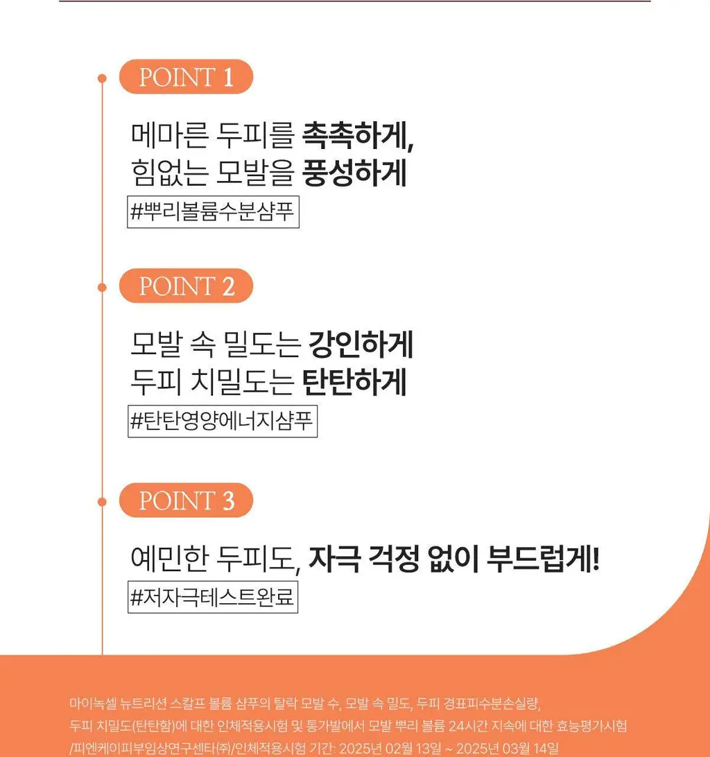 [New/현대약품특허]마이녹셀 뉴트리션 스칼프 볼륨 샴푸 480ml 상세페이지 5